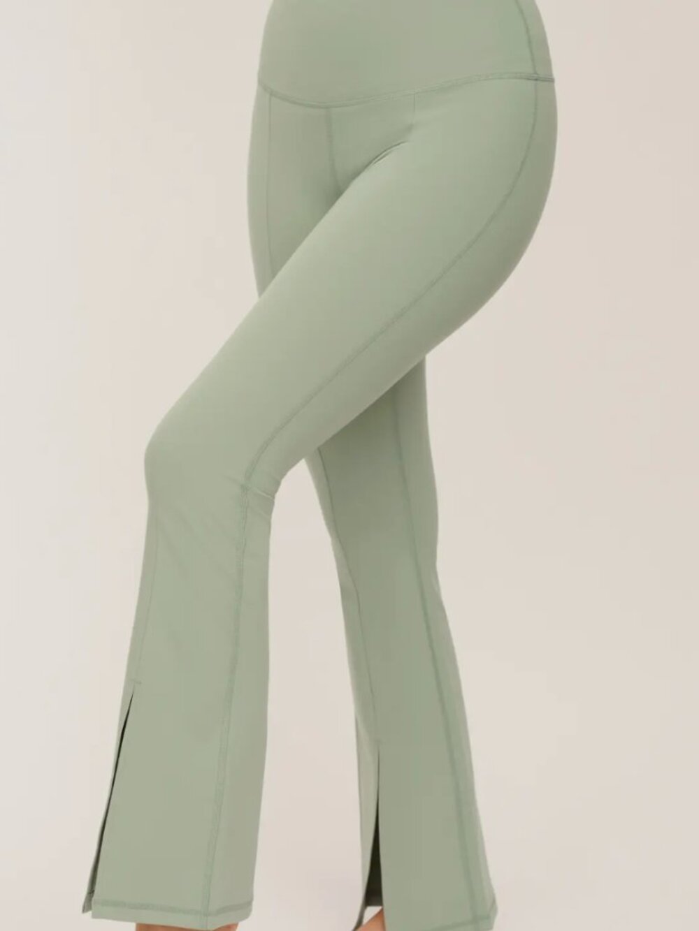 Yogalicious Lux Girlfriend Front Slit 7/8 Flare Leggings